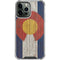 Colorado Flag Dark Wood iPhone 13 Pro Max Clear Case