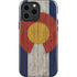 Colorado Flag Dark Wood iPhone 13 Pro Max Impact Case