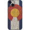 Colorado Flag Dark Wood iPhone 15 Plus Skin
