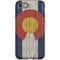 Colorado Flag Dark Wood iPhone SE (2nd & 3rd Gen) Pro Case
