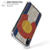 Colorado Flag Dark Wood iPhone XR Clear Case