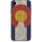 Colorado Flag Dark Wood iPhone XR Skin