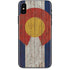 Colorado Flag Dark Wood iPhone XS Max Skin
