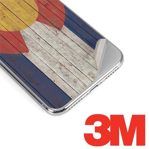 Colorado Flag Dark Wood iPhone XS Max Skin