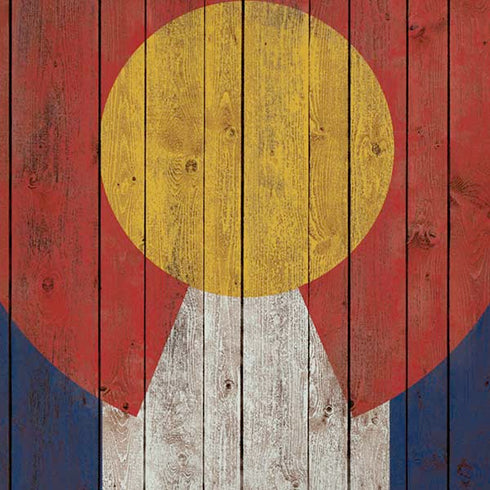 Colorado Flag Dark Wood iPhone XS Max Skin