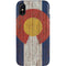 Colorado Flag Dark Wood iPhone XS Pro Case