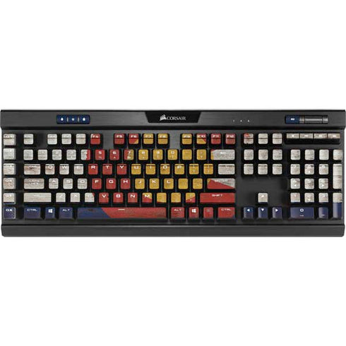 Colorado Flag Dark Wood K95 RGB PLATINUM Mechanical Gaming Keyboard Skin