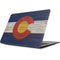 Colorado Flag Dark Wood Apple MacBook Skin