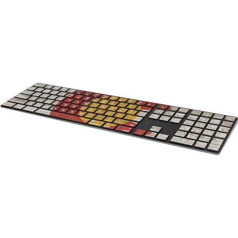 Colorado Flag Dark Wood Magic Keyboard with Numeric Keypad Skin