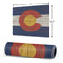 Colorado Flag Dark Wood Gaming Mouse Pad