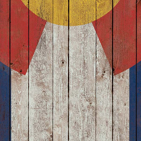 Colorado Flag Dark Wood Moto E5 Play Skin