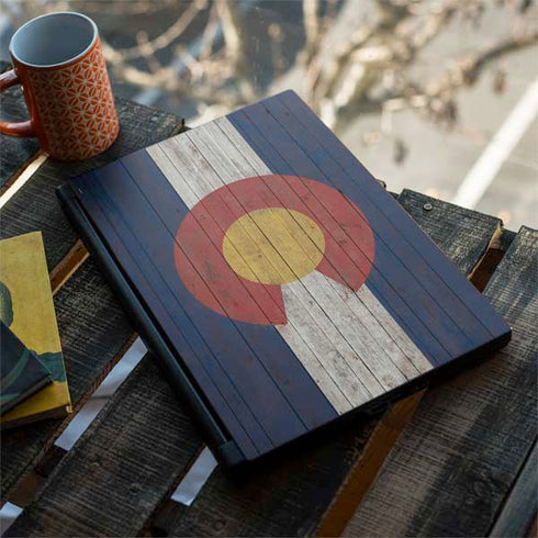 Colorado Flag Dark Wood MSI GS65 Stealth Laptop Skin