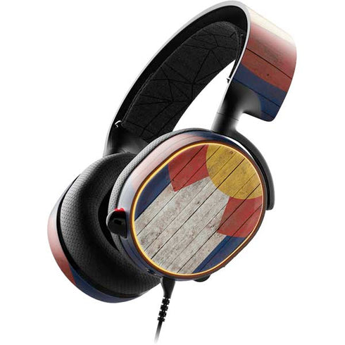 Colorado Flag Dark Wood SteelSeries Arctis 5 Skin