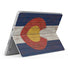 Colorado Flag Dark Wood Surface Go Skin
