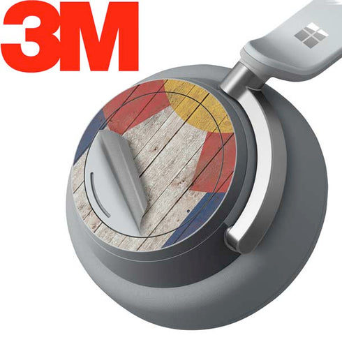 Colorado Flag Dark Wood Surface Headphones Skin