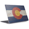 Colorado Flag Dark Wood Surface Laptop 2 Skin