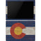Colorado Flag Dark Wood Surface Pro 6 Skin