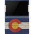 Colorado Flag Dark Wood Surface Pro 6 Skin