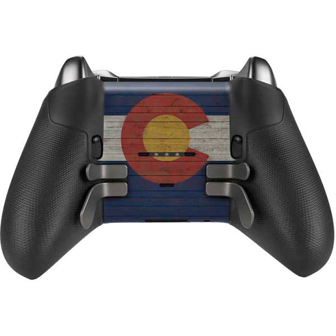 Colorado Flag Dark Wood Xbox Elite Wireless Controller Series 2 Skin