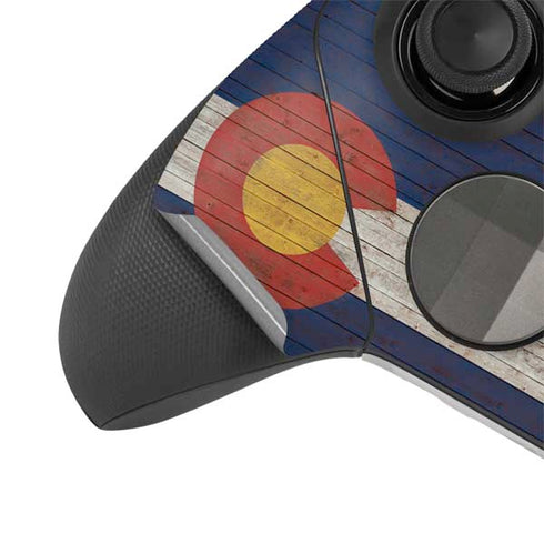 Colorado Flag Dark Wood Xbox Elite Wireless Controller Series 2 Skin