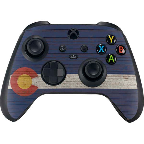 Colorado Flag Dark Wood Xbox Series X Bundle Skin