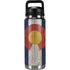 Colorado Flag Dark Wood YETI Rambler 26oz Bottle Skin