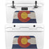 Colorado Flag Dark Wood YETI Tundra 45 Hard Cooler Skin
