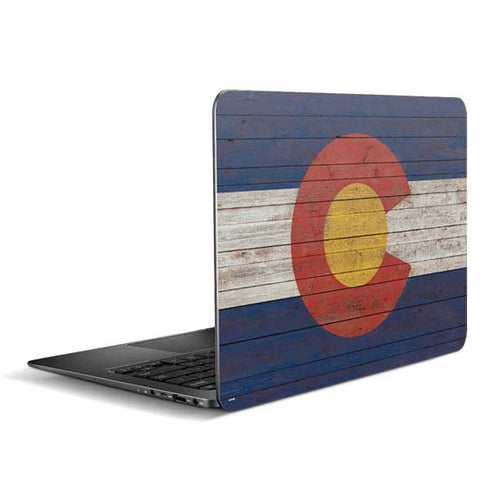Colorado Flag Dark Wood Zenbook UX305FA 13.3in Skin