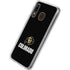 University of Colorado CU Logo on Black Galaxy A20 Clear Case