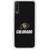 University of Colorado CU Logo on Black Galaxy A50 Clear Case