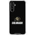 University of Colorado CU Logo on Black Galaxy A54 5G Clear Case