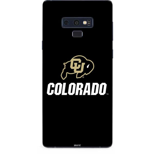 University of Colorado CU Logo on Black Galaxy Note 9 Skin