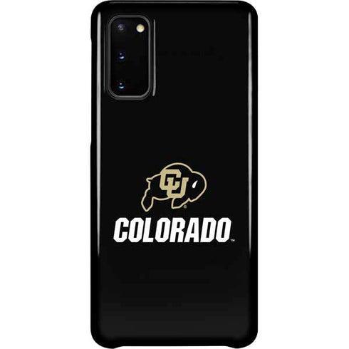 University of Colorado CU Logo on Black Galaxy S20 Lite Case