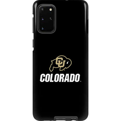 University of Colorado CU Logo on Black Galaxy S20 Plus Pro Case