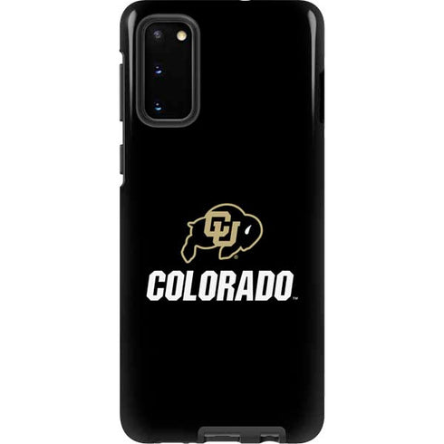 University of Colorado CU Logo on Black Galaxy S20 Pro Case