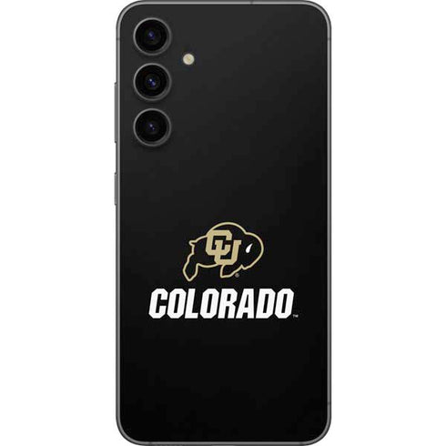University of Colorado CU Logo on Black Galaxy S23 FE Skin