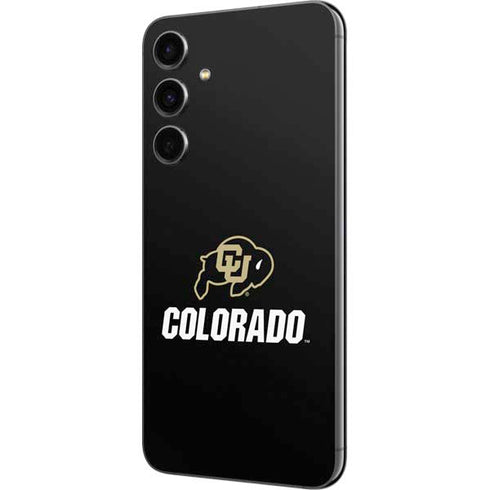 University of Colorado CU Logo on Black Galaxy S23 FE Skin