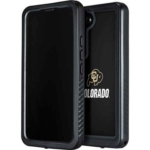 University of Colorado CU Logo on Black Galaxy S23 Plus Waterproof Case