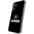 University of Colorado CU Logo on Black Galaxy S24 Plus Clear Case