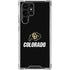 University of Colorado CU Logo on Black Galaxy S24 Ultra Clear Case