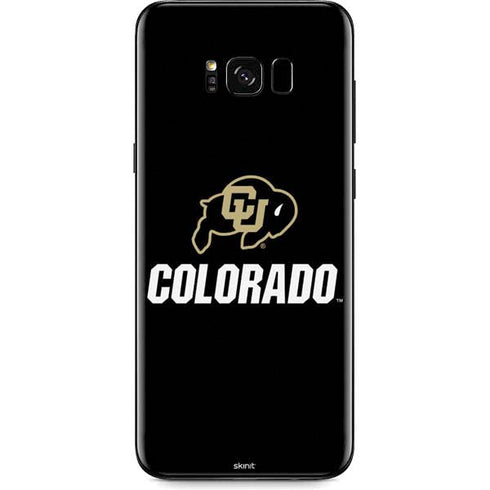 University of Colorado CU Logo on Black Galaxy S8 Plus Skin