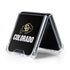 University of Colorado CU Logo on Black Galaxy Z Flip5 5G Clear Case