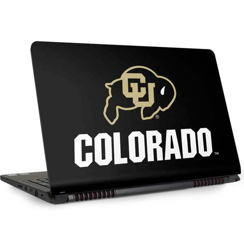 University of Colorado CU Logo on Black Dell Inspiron Skin