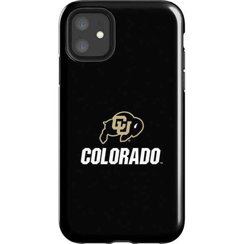 University of Colorado CU Logo on Black iPhone 11 Impact Case