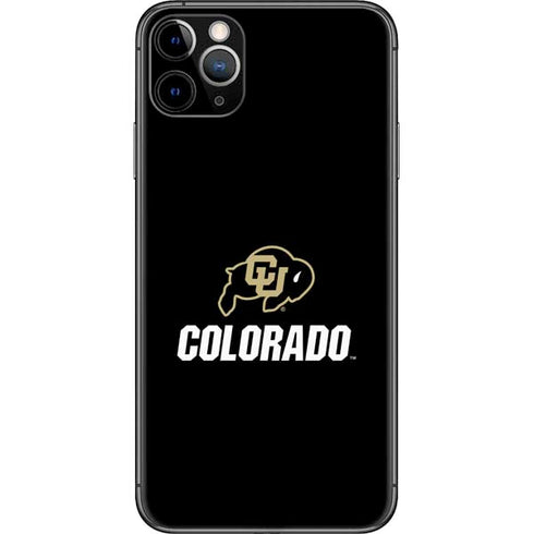 University of Colorado CU Logo on Black iPhone 11 Pro Max Skin