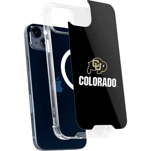 University of Colorado CU Logo on Black iPhone 15 Plus MagSafe Case