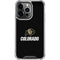 University of Colorado CU Logo on Black iPhone 15 Pro Clear Case