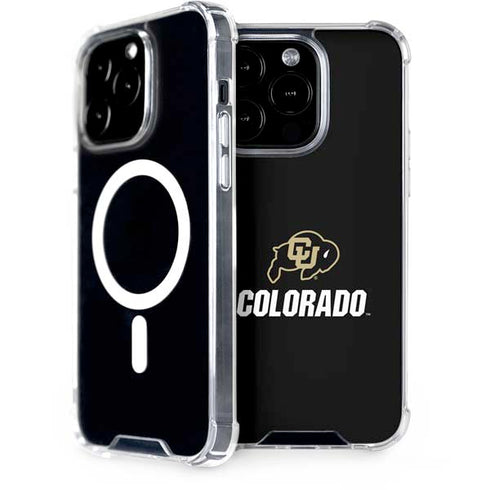 University of Colorado CU Logo on Black iPhone 15 Pro MagSafe Case