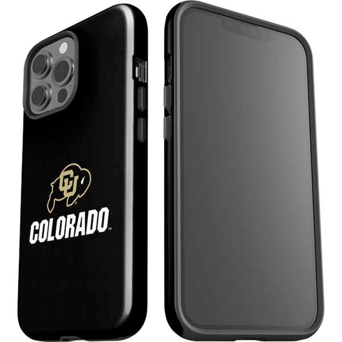 University of Colorado CU Logo on Black iPhone 15 Pro Max Impact Case