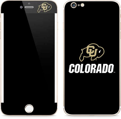University of Colorado CU Logo on Black iPhone 6/6s Plus Skin